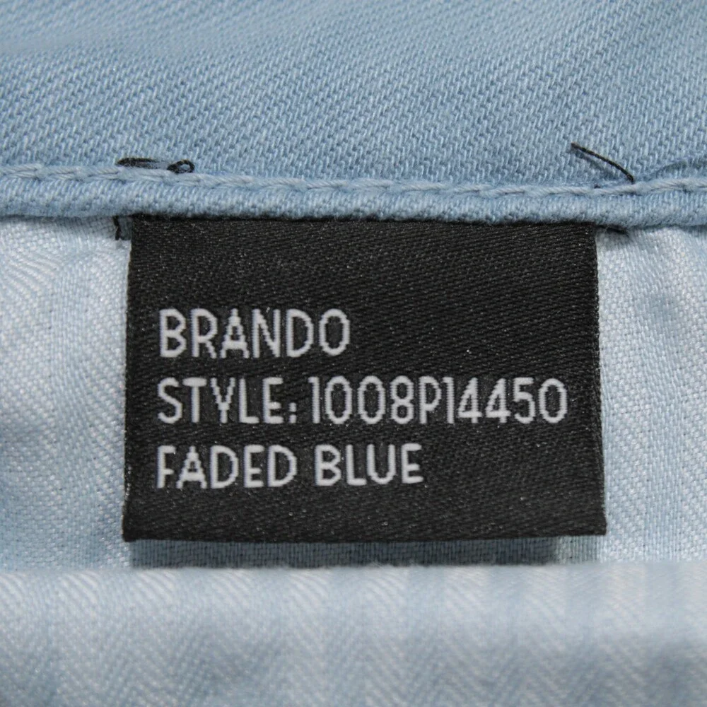 Monfrere NWT 5 Pocket Jeans Size 40 US Slim Fit Brando Blue Cotton Blend